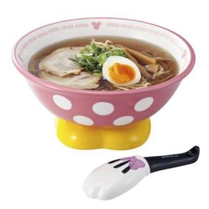 ラーメン鉢 れんげ ラーメンセット 食器 ミニーマウス （ スプーン 丼鉢 どんぶり ）｜interior-palette