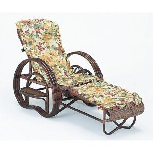 寝椅子　ラタン　カウチソファ　三つ折り　籐家具　座面高35cm（ イス チェア アジアン ）｜interior-palette