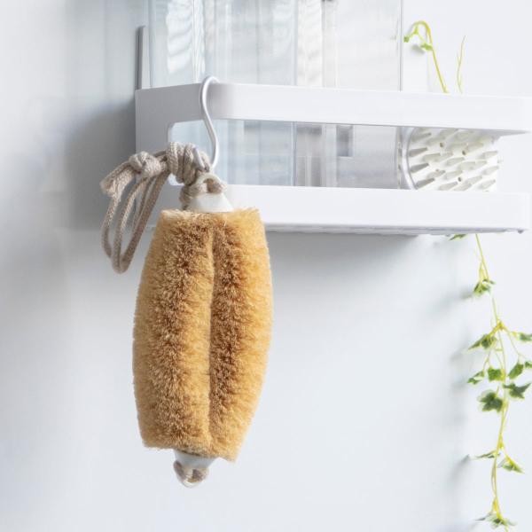 亀の子束子西尾商店 ボディたわし ひも付 ニシオくん かため （ ボディブラシ ブラシ たわし 束子...