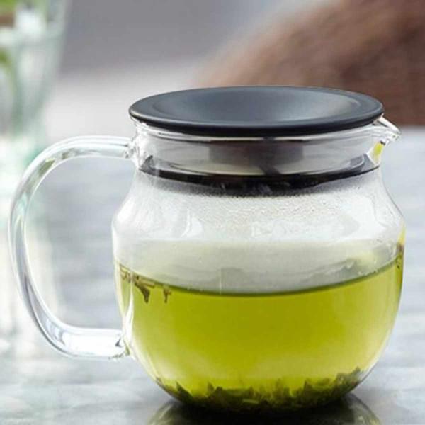 KINTO キントー ワンタッチティーポット 450ml （ 耐熱ガラス 食洗機対応 電子レンジ対応...