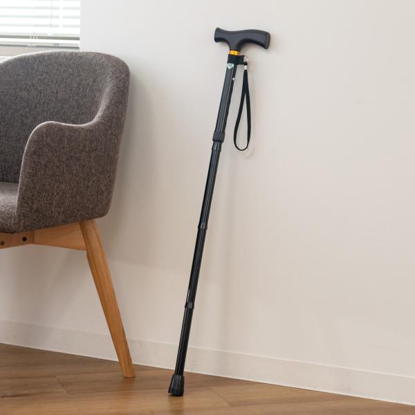 杖 折りたたみ エコノミーステッキ 折りたたみ杖 アルミ製 （ つえ ステッキ 軽量 折り畳み コン...