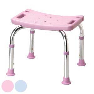 折りたたみシャワーベンチ ピンク マキテック シャワーベンチ ミニ 背無タイプ （ シャワーチェア 背無 5