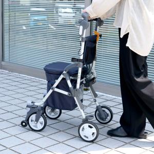 幸和製作所 シプール チェックブラック コンパクトタイプ シルバーカー