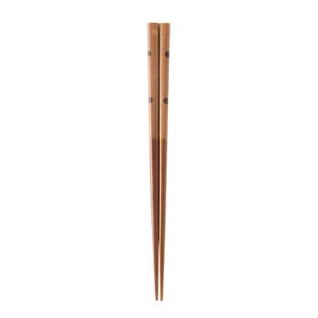 箸 20.5cm 水玉 組木箸 木製 （ お箸 はし おはし ハシ カトラリー ）