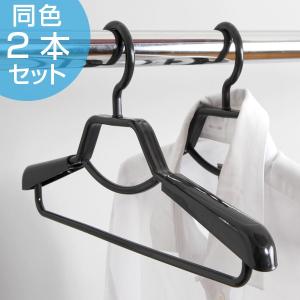 洗濯ハンガー 形態安定 シャツ用ハンガー 2本組 （ 衣類 収納 衣類収納 ）｜interior-palette
