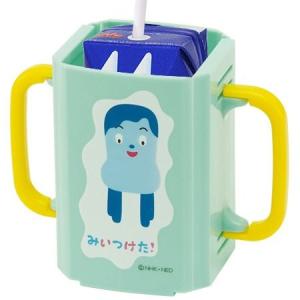 ドリンクホルダー　紙パックホルダー　みいつけた！　両手　ハンドル付き　子供用　キャラクター （ 折りたたみ式 お弁当グッズ ）｜interior-palette