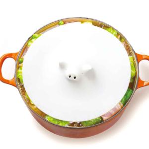 マーナ ブタの落としぶた 大 21.5cm （ 鍋 蓋 耐熱 シリコン