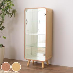 ガラスケース棚　一台 ガラスケース 幅36cm 4段 ガラス扉 背面ミラー 推し活 （ グッズ収納