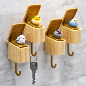 キーフック トリの巣 簡単取付 biite 鳥 （ 鳥の巣 巣箱 巣 粘着シート フック 鍵 かぎ カギ 収納 玄関 玄関収納 ）