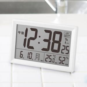 電波時計 デジタル 温湿度計付き カレンダー付き...の商品画像