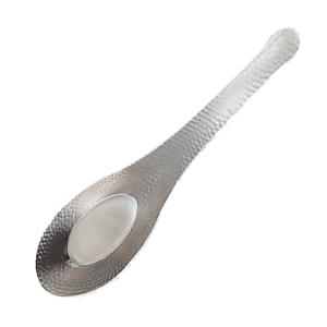 レンゲ SALUS 和味 中華レンゲスプーン 小 （ 13.7cm ステンレス 槌目模様 蓮華 れんげ 中華 スプーン カトラリー ）