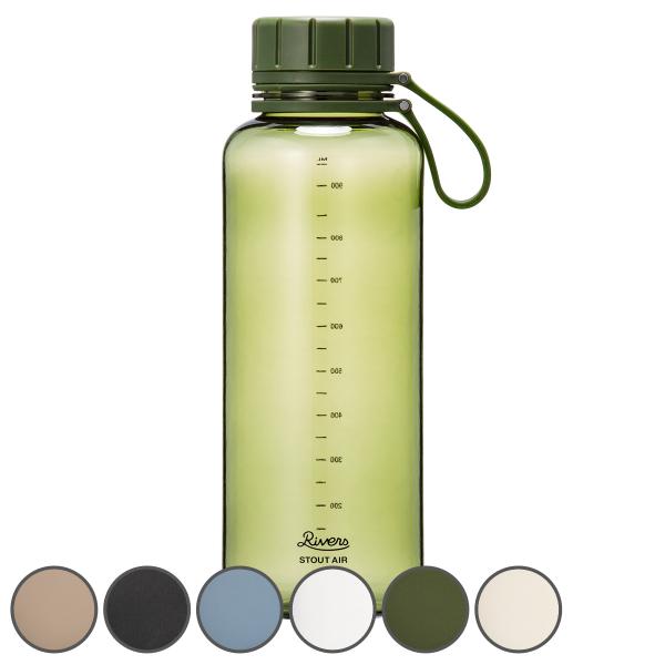 Rivers リバーズ 水筒 スタウトエア 1000E （ 1L 直飲み 軽量 ボトル クリアボトル...