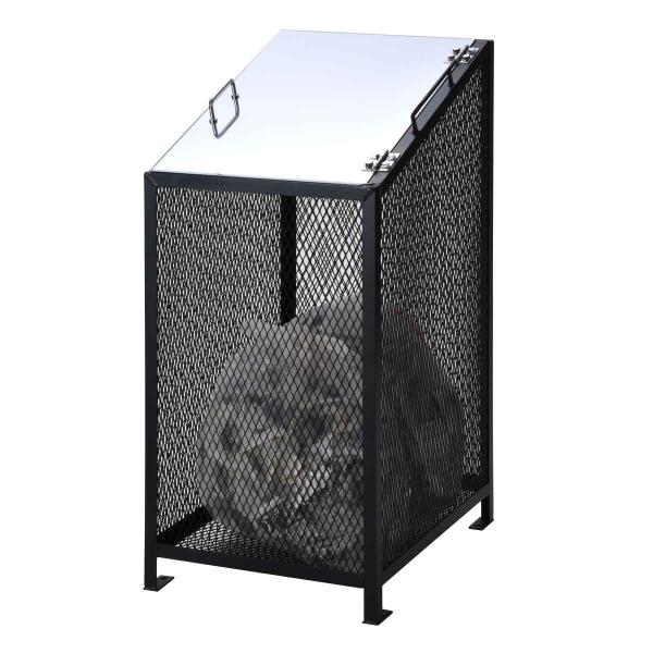 業務用ゴミ箱 170L ダストBOX-S スリムブラック （ 法人限定 幅50cm 屋外用 ゴミ箱 ...