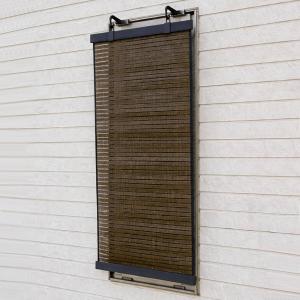 日よけ スクリーン 約45×90cm 省エネ 遮熱 ルソレイユ （ サンシェード すだれ 日除け シェード フック付き UVカット 89％ 日差し エコ 暑さ対策 ）