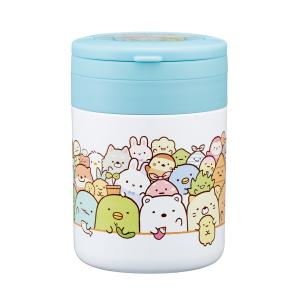 スープジャー 300ml 折りたたみハンドル付 デリカポット すみっコぐらし あつまるんです （ スープポット フードポット フードジャー 持ち運び ）