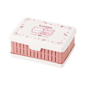 サンドイッチケース 折りたたみ らぶい〜ず （ ランチボックス お弁当箱 弁当箱 1段 ）