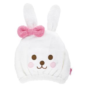 ヘアキャップ 吸水速乾タオルキャップ メルちゃん （ タオルキャップ ドライキャップ 子供 キッズ お風呂上がり キャラクター ）