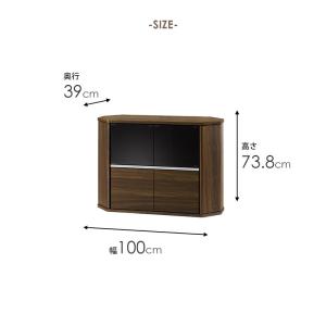 テレビ台 コーナー おしゃれ 北欧 白 幅10...の詳細画像1