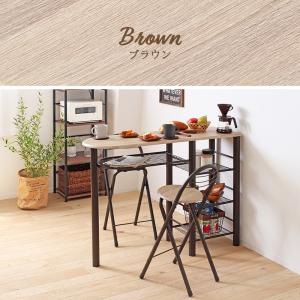 カウンターテーブルセット 2人用 おしゃれ ダ...の詳細画像3