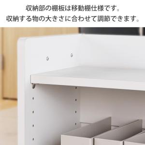 デスクワゴン キャスター付き 幅45cm 高さ...の詳細画像4