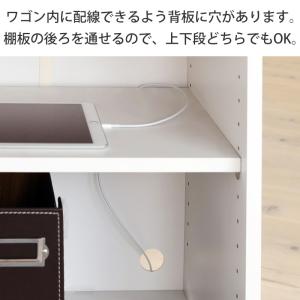 デスクワゴン キャスター付き 幅45cm 高さ...の詳細画像5