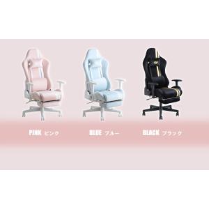 ゲーミングチェア 白 ファブリック おしゃれ ...の詳細画像4