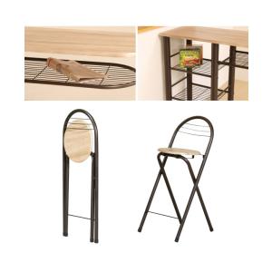 カウンターテーブル セット 高さ90cm ハイ...の詳細画像3