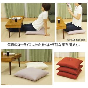 シンプル座布団55×59cm(銘仙判)キナリ・...の詳細画像3