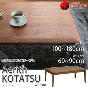 日美 こたつ テーブル 幅120cm ラスモ クルミ ウォールナット 日本製