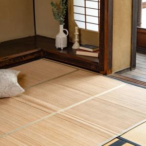 夏用 竹ラグ 180×240cm 3畳 抗菌 ...の詳細画像1