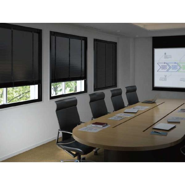 タチカワブラインド 業務用ブラインド モノコムブラッキー35 ループ操作 遮熱T-2082マットブラ...