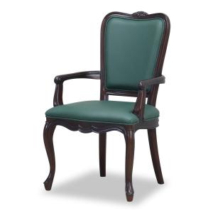 イタリア製 アームチェア ダイニングチェア 幅63cm/椅子 チェア