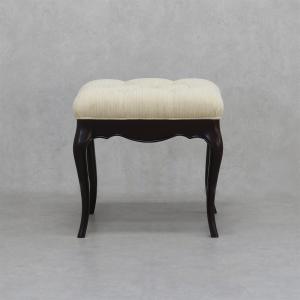 イタリア製 スツール ストライプ グリーン 猫脚 木製 完成品