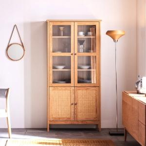 サイドボード 160 ブラックチェリー 北欧 無垢材 幅160cm リビング収納