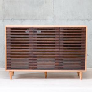 松本民芸家具 ミズメザクラ無垢材 A型食器棚 カップボード 書棚 本棚