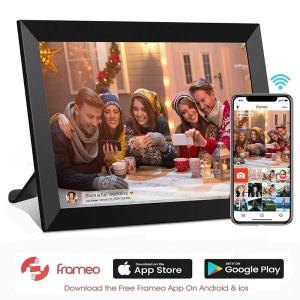 Frameo-スマートデジタルフォトフレーム、液晶タッチスクリーン、32GBメモリ内蔵、良い贈り物、wifi、10.1 "、1280x800 ips｜interiorshop