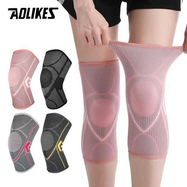 Aolikes-膝装具 関節炎サポート ナイロン フィットネス用 サイクリング用 ランニング保護 1...