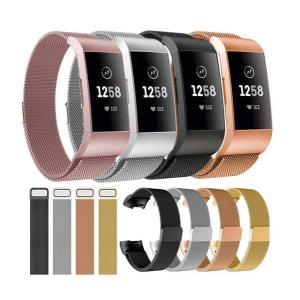 磁気バンド fitbit Charge 3 4 ステンレススチール fitbitブレスレット用｜interiorshop