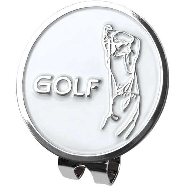 1pcゴルフボールマーカーヒューマノイドパターンゴルフ磁気ハットクリップセット、メンズ レディースの...
