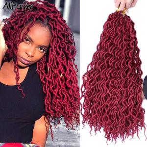 合成かつら 16インチ かぎ針編みのヘアエクステンション 天然のカール 黒人女性用｜interiorshop