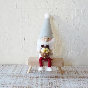 NORDIKA / ノルディカ フクロウを抱えたサンタ　NRD120610　19P66OWノルディカニッセドール/ノルディカデザイン/人形/妖精/ニッセ/クリスマス/サンタクロース/