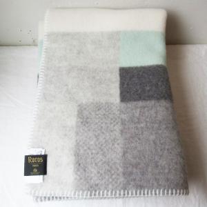 ROROS TWEED / ロロス ツイード ブランケットisbjorn BLUE アイス