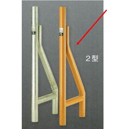 123 ワンツースリー バリケード用単管支柱脚 タフガード 2型 塗料仕上 質量4.7kg