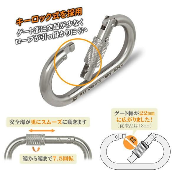 123 ワンツースリー キーロック ステンKA102ダブルストッパー KA102WKy-S 5個