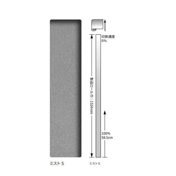 3M ファサラ ガラスフィルム ミスト−S SH2FGMI-S 1524mm 10cm長