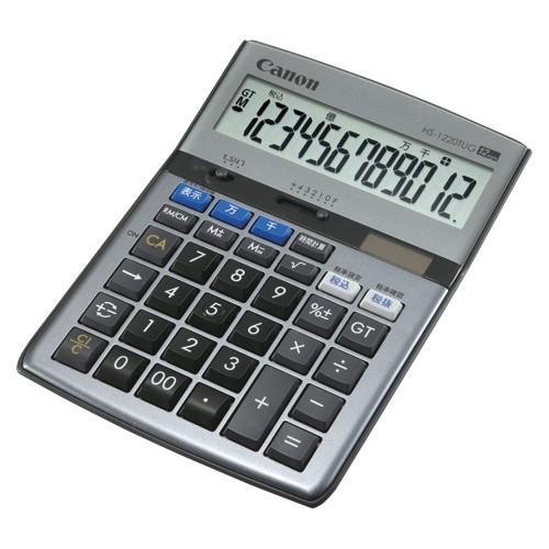 キャノン 電卓 千万単位シリーズ 12桁 HS-1220TUG 1個
