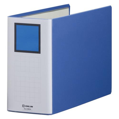 キングジム キングファイルＳＤＤE A4E 青 2480A 1冊