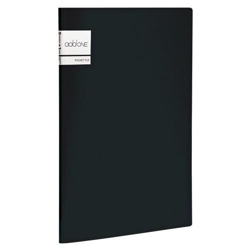 セキセイ アドワンポケットファイルA4 ブラック AD-2645-60 1冊
