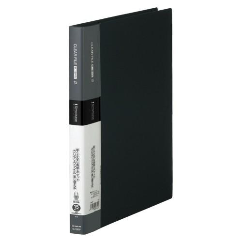 キングジム シンプリーズ クリアーファイル 差替式15P 黒 138SP 1冊