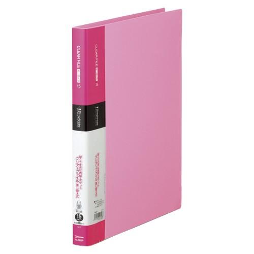 キングジム シンプリーズ クリアーファイル 差替式15 ピンク 138SP 1冊